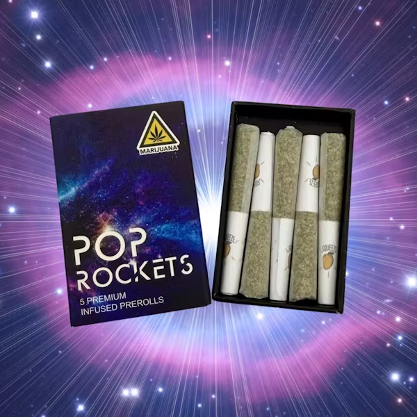 Pop Rockets - Strawberry Pineapple 5pack Mini Infused Joints