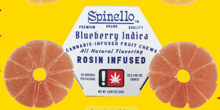 Spinello Blueberry Indica Rosin Gummy