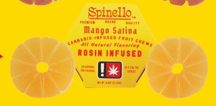 Spinello Mango Sativa Rosin Gummy