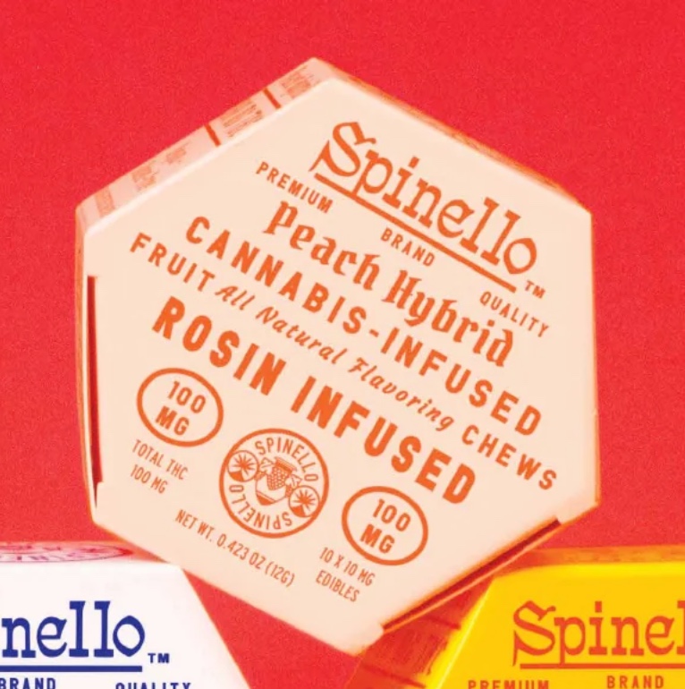 Spinello Peach Hybrid Rosin Gummy