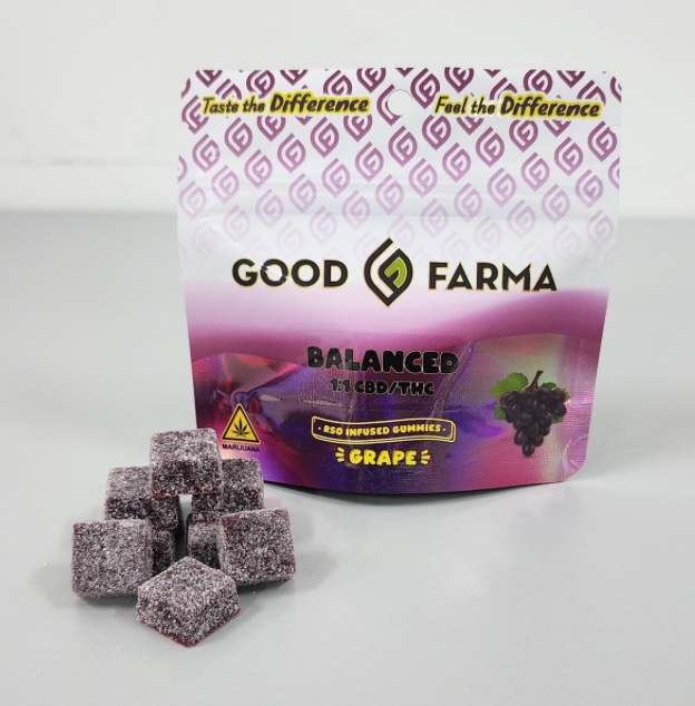 Good Farma 1:1 Grape Gummies CBD/THC