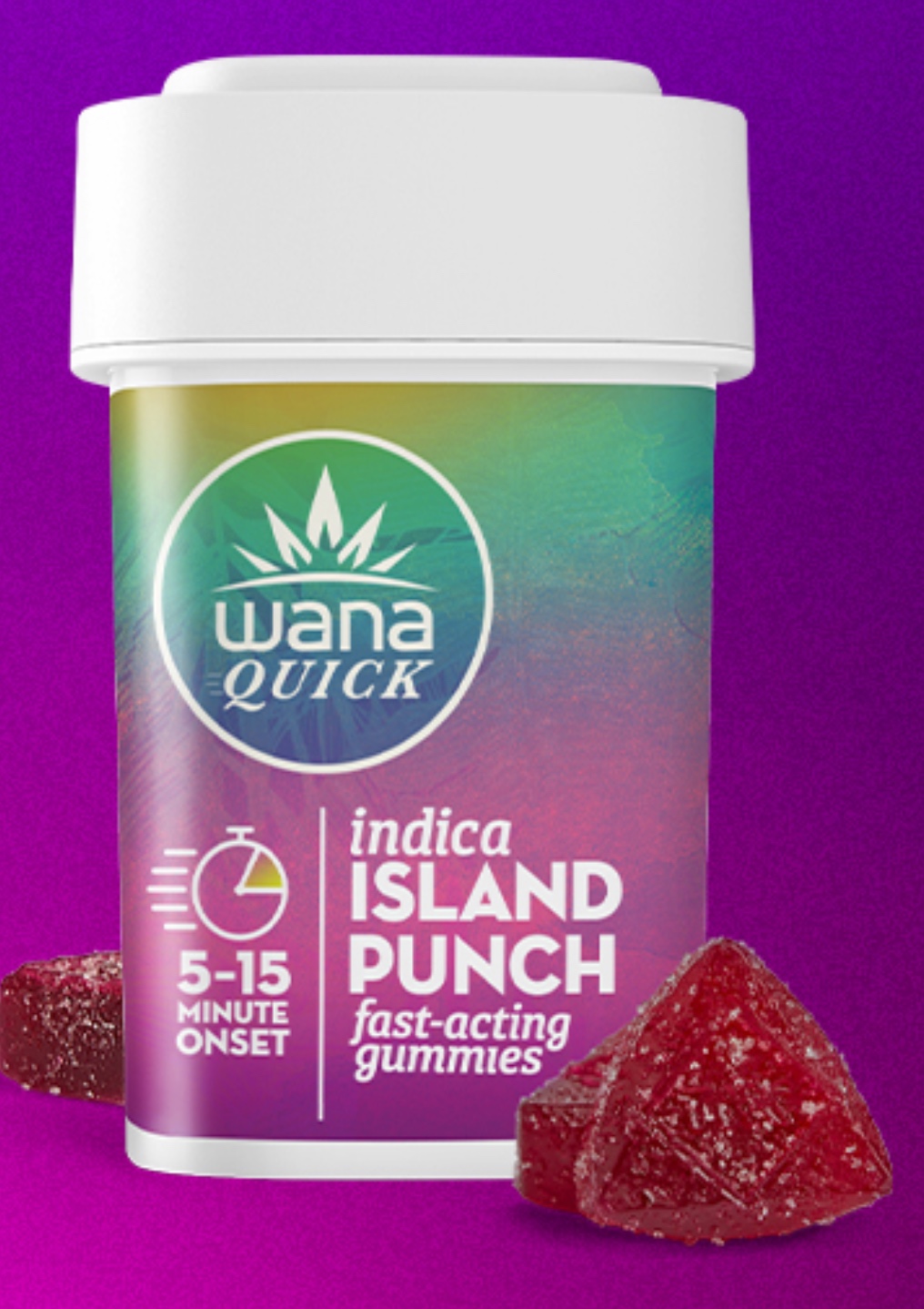 Wana Island Punch Quick Gummies